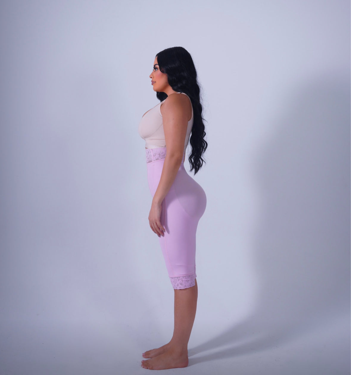 Capri with Zipper Rosa