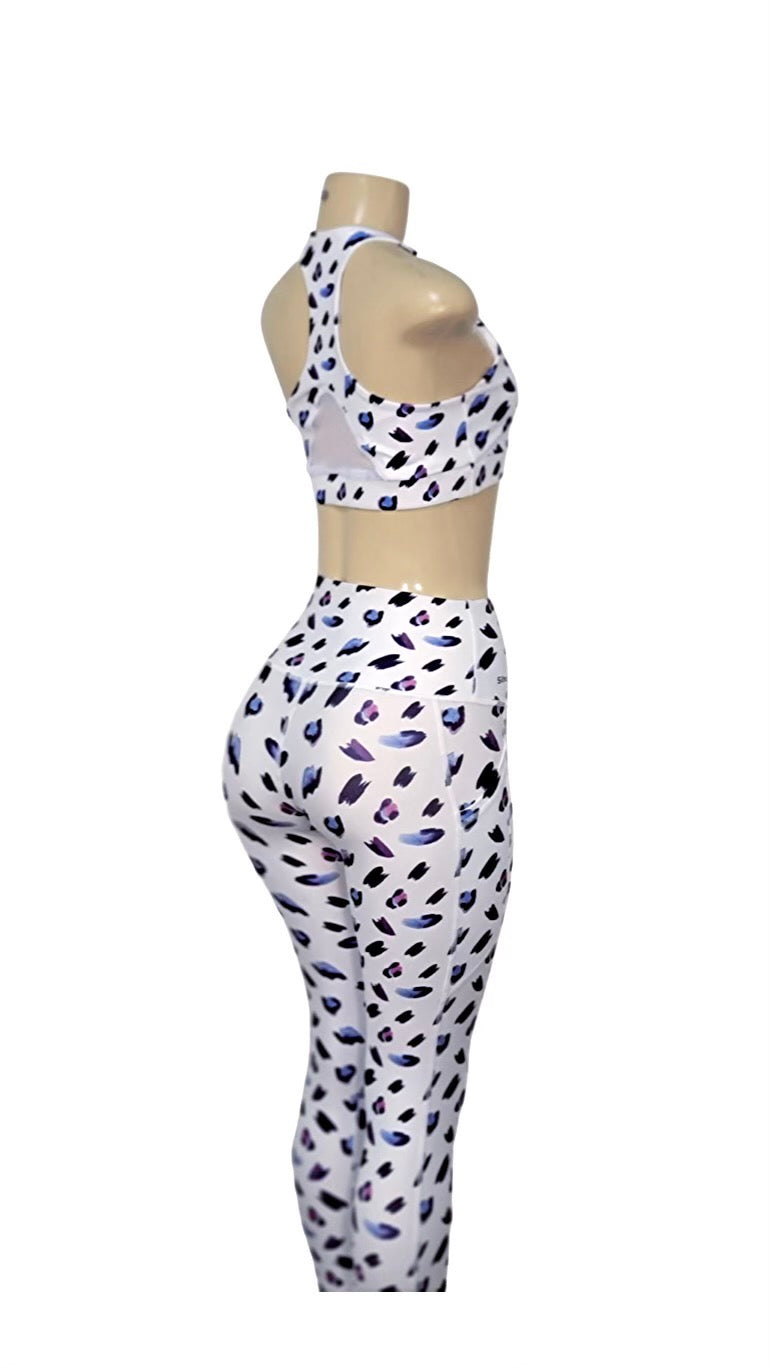 White Purple Cheetah